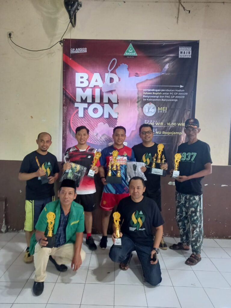 juara badminton gp ansor cup rogojampi