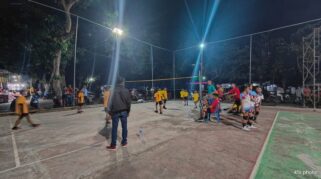 Pertandingan voli persahabatan INETmedia vs bagor agung