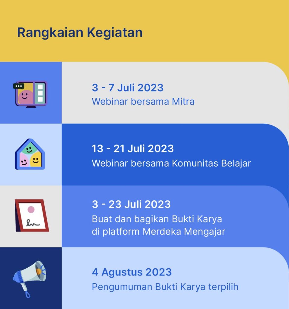webinar berantai bersama komunitas belajar
