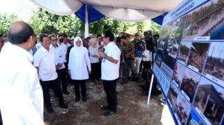 Tinjauan Menteri KKP dan Bupati Banyuwangi di Lokasi Kalamo (Kampung Nelayan Modern) di Banyuwangi