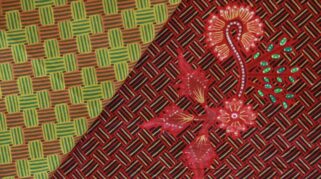 Kain batik dengan motif Gajah Oling khas Banyuwangi.