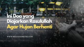 Berdoa saat hujan