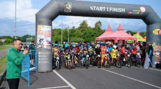 Pembalap Balap Sepeda di Kejurkab Banyuwangi 2025