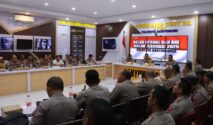 Rapat opsnal di Command Center Polresta Banyuwangi