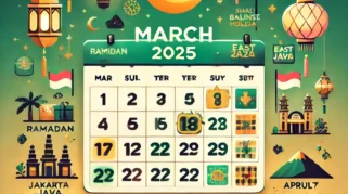 Kalender Libur Maret 2025 - Jadwal Awal Puasa, Hari Nyepi, dan Lebaran 2025