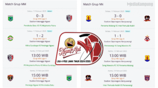 jadwal liga 4 jatim hari kamis 13 februari 2025