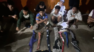 Remaja yang diamankan oleh Polresta Banyuwangi karena hendak menggelar "perang sarung"