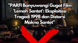 Ketua DPC PARFI Banyuwangi, Denny Sun'anudin, menyampaikan protes terhadap film "Lemah Santet Banyuwangi"
