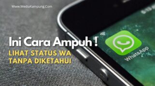Mengintip status WA.