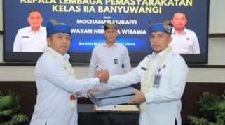Sertijab Kalapas Banyuwangi, I Wayan Nurasta Wibawa Gantikan Mochamad Mukaffi