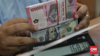 Grafik pergerakan nilai tukar rupiah terhadap dolar AS