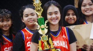 Pelajar Banyuwangi bertanding pada Harjaba Cup 2025 di Saiki Sport Arena