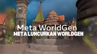 Tampilan Meta WorldGen yang membuat dunia virtual 3D dengan AI