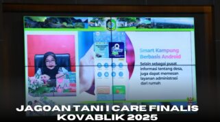 Bupati Banyuwangi mempresentasikan inovasi Jagoan Tani dan I-Care di Kovablik 2025