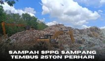 Truk sampah DLH membawa sampah SPPG ke TPA Sampang
