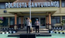Kapolresta Banyuwangi memimpin apel di Mapolresta