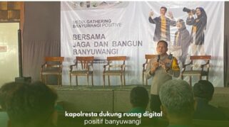 Kapolresta Banyuwangi menghadiri Media Gathering Banyuwangi Positive