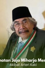 kesehatan Jaja Miharja menurun akibat arteri kaki membengkak