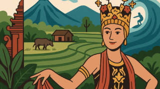 ilustrator yang menggabarkan tentang Kabupaten Banyuwangi