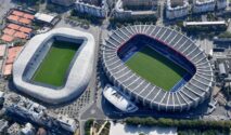 Stadion Parc des Princes dan Stade Jean-Bouin berdampingan