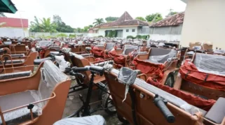 Becak listrik bantuan Presiden Prabowo untuk tukang becak lansia di Banyuwangi