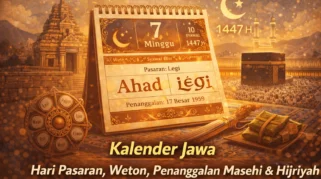 Kalender Jawa 2026 lengkap dengan penanggalan Masehi Hijriyah dan weton