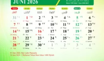 Kalender Jawa Bulan Juni 2026 (Foto: dok. Aceh Kemenag)