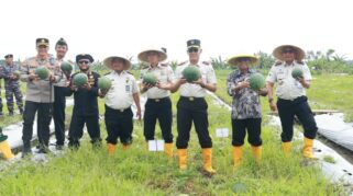 Wabup Mujiono, Kakanwil dan Kalapas se-Jatim Panen Raya Semangka