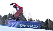 Mark McMorris bertanding di nomor snowboard slopestyle