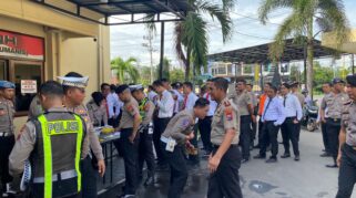 Personel Polresta Banyuwangi jalani tes urine mendadak