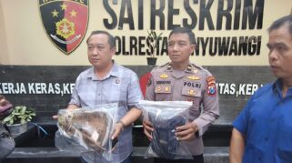 Satreskrim polresta banyuwangi ungkap pelaku pengeroyokan di ketapang banyuwangi.