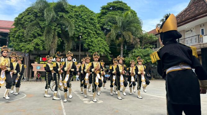 Pelajar dari Jawa dan Bali mengikuti LKBB Nusantara di SMK Muhammadiyah 6 Rogojampi Banyuwangi