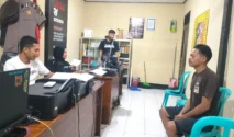 Kantor Polsek Purwoharjo Banyuwangi lokasi penanganan kasus penggelapan uang penjualan ayam