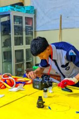 Siswa SMK Muhammadiyah 4 Glenmore mengikuti UKK TJKT