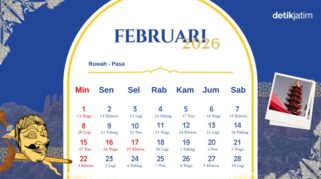 Ilustrasi kalender Jawa Kamis Kliwon 12 Februari 2026