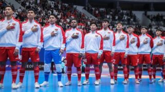 Timnas Futsal Indonesia merayakan kemenangan di Piala Asia Futsal 2026