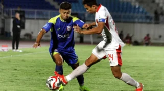 Pertandingan Arema FC melawan Bali United di Stadion Kanjuruhan