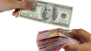 grafik pelemahan nilai tukar rupiah terhadap dollar AS