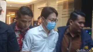 Richard Lee saat menjalani pemeriksaan di Polda Metro Jaya