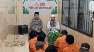 Siraman rohani untuk tahanan di Rutan Polresta Banyuwangi