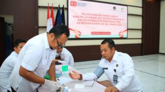 Lapas Banyuwangi Gelar Donor Darah dan Cek Kesehatan Gratis