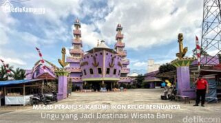 Masjid Perahu Sukabumi: Ikon Religi Bernuansa Ungu yang Jadi Destinasi Wisata Baru